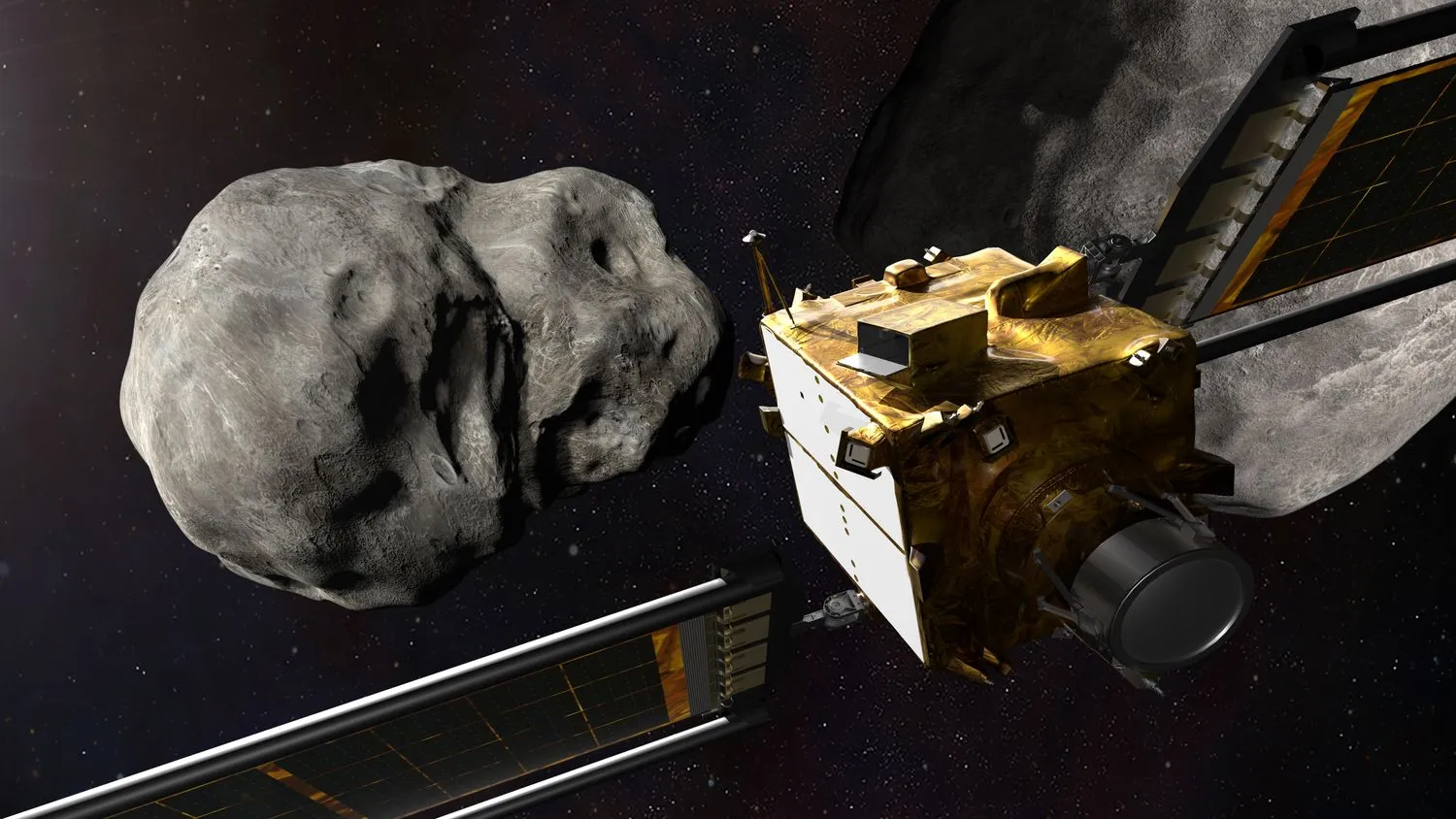 Read more about the article Die DART-Mission der NASA, die auf einen Asteroiden einwirkt, hat die Form ihres Ziels völlig verändert