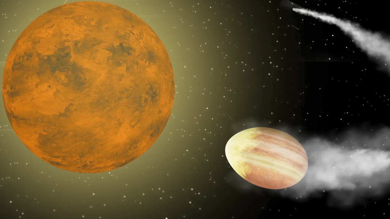 Mehr über den Artikel erfahren Verdammter eiförmiger Exoplanet stürzt in den Todestaumel seines Sterns