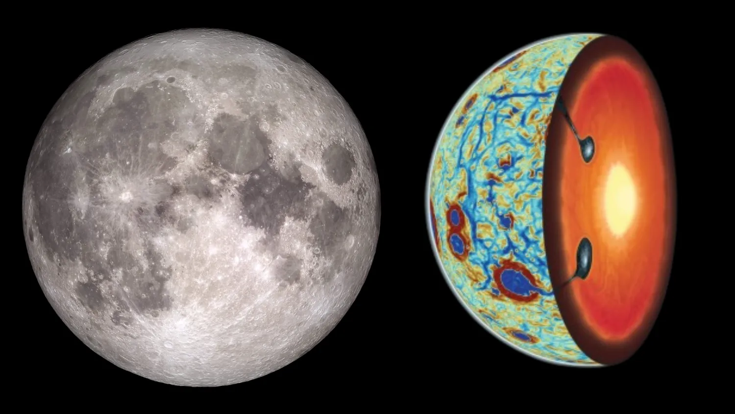 Read more about the article Was geschah, als sich der Mond vor Milliarden von Jahren „von innen nach außen“ drehte?
