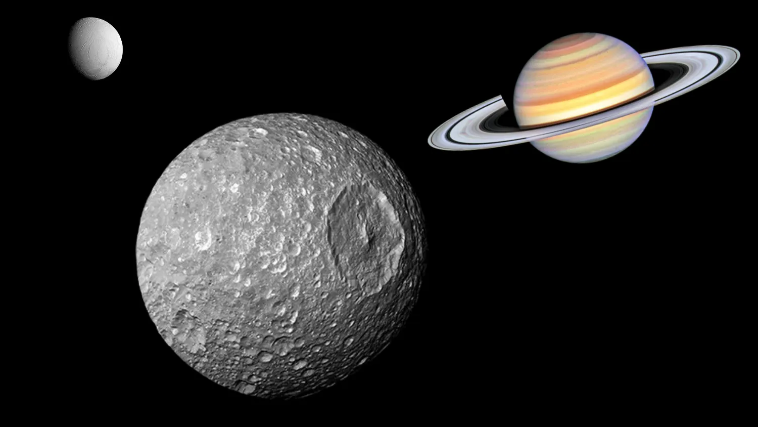 Read more about the article Saturns „Todesstern“-Mond Mimas hat möglicherweise einen Ozean, von dem Wissenschaftler nie geglaubt hätten, dass er existiert