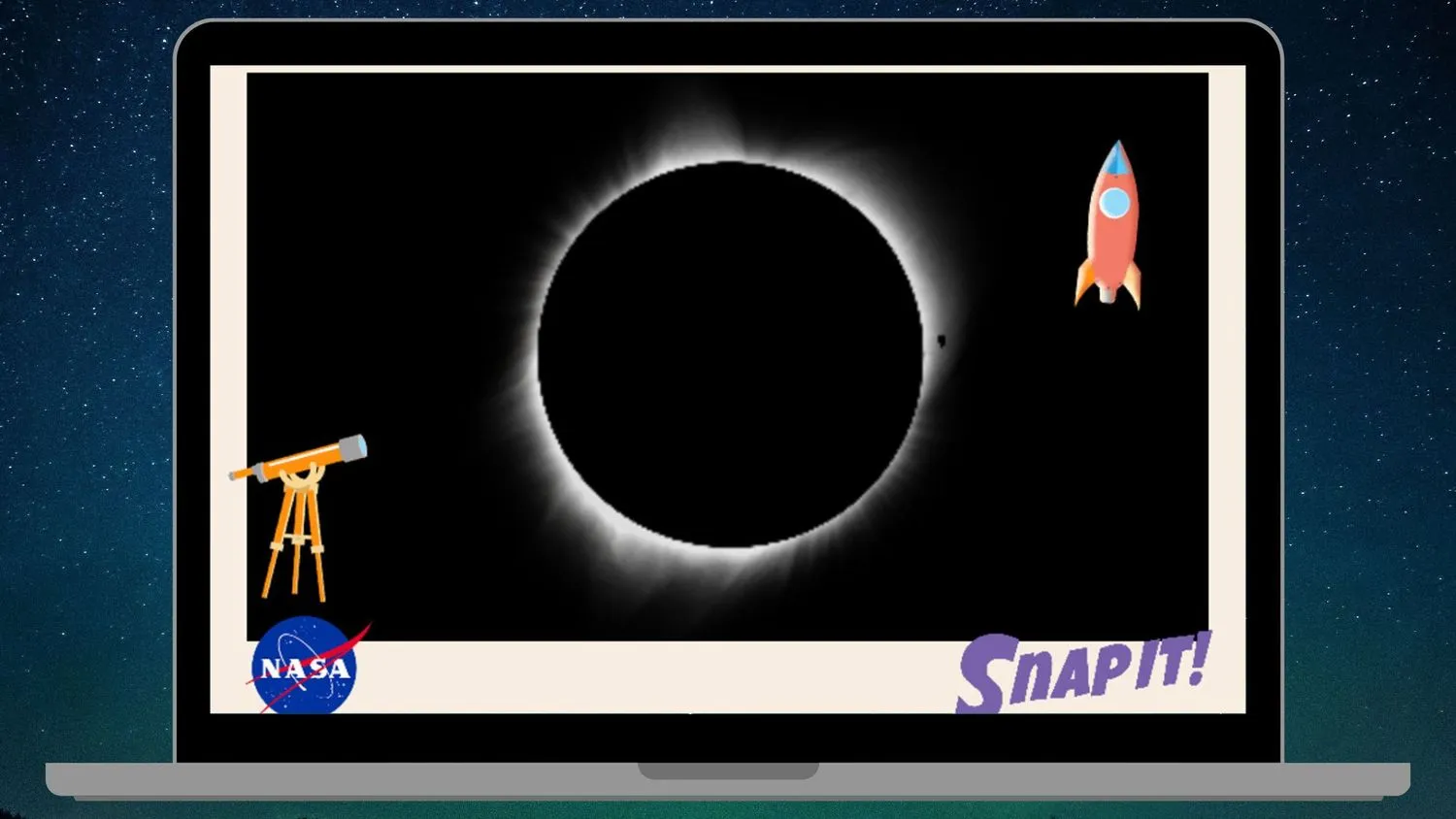 Mehr über den Artikel erfahren Das NASA-Computerspiel „Snap It!“ lehrt Kinder etwas über Sonnenfinsternisse