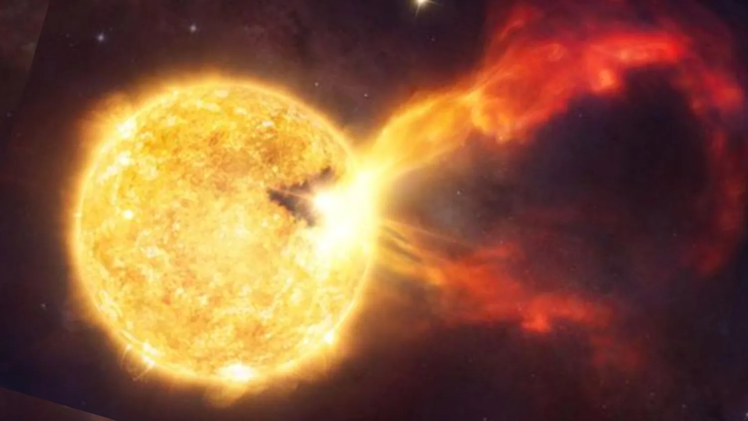 Mehr über den Artikel erfahren Der extreme Ausbruch eines Sterns könnte Babyplaneten quälen