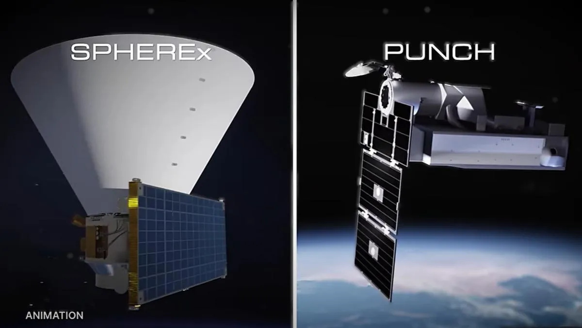 Mehr über den Artikel erfahren „NASA-Missionen SPHEREx und PUNCH starten endlich: Live-Stream der Raketenstarts von Vandenberg Space Force Base – Erforschung des Universums und der Sonne beginnt!“