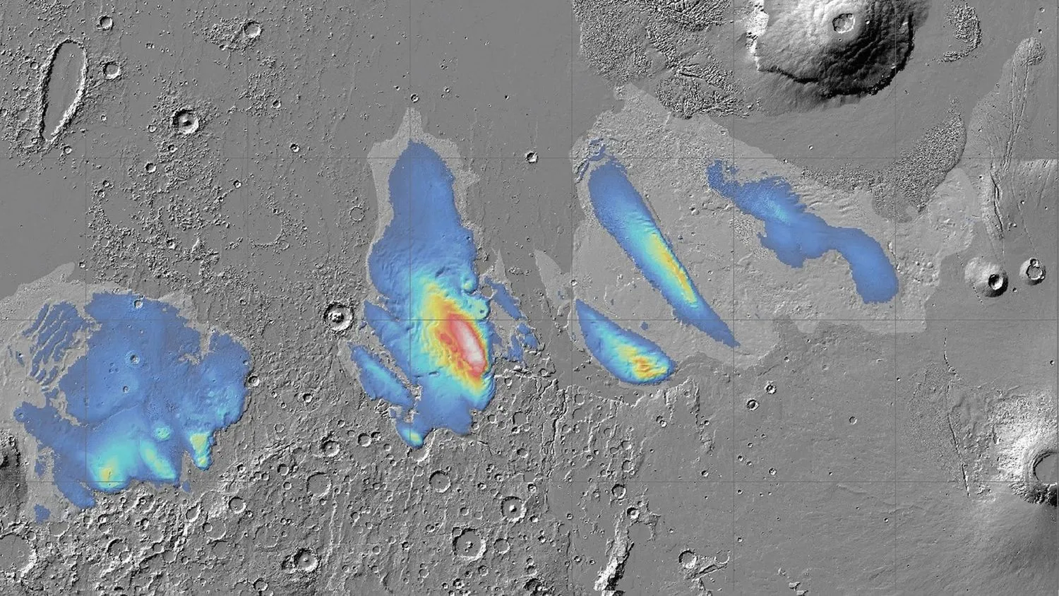 Mehr über den Artikel erfahren Wassereis am Marsäquator ist über 2 Meilen dick vergraben