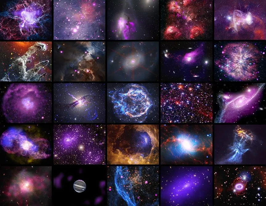 Mehr über den Artikel erfahren Alles Gute zum 25-jährigen Jubiläum von Chandra! Die NASA feiert mit 25 atemberaubenden Bildern des Flaggschiff-Röntgenobservatoriums