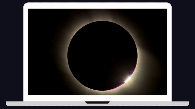 Mehr über den Artikel erfahren Totale Sonnenfinsternis 2024: Wie man sie kostenlos online sehen kann