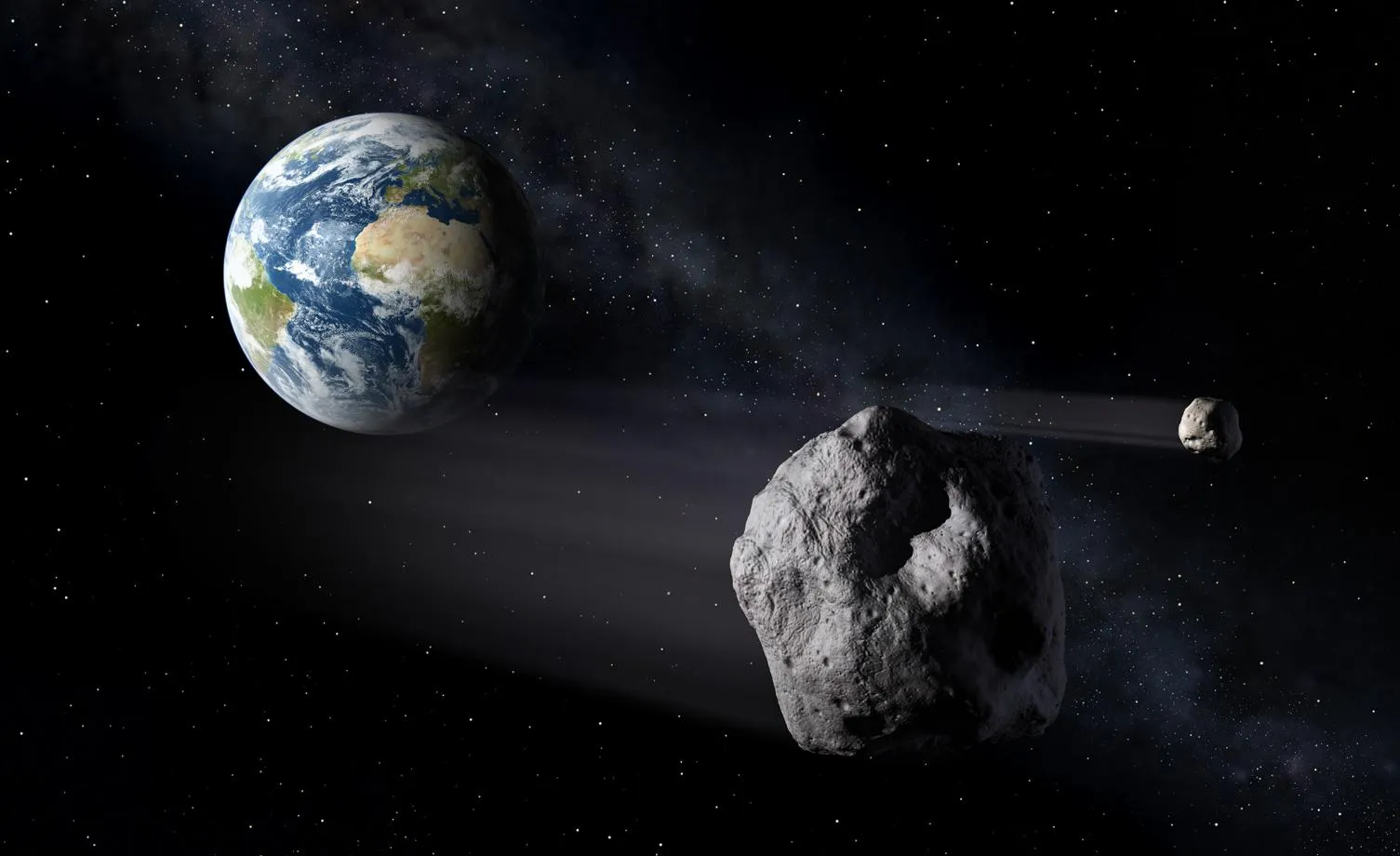 Mehr über den Artikel erfahren Autogroßer Asteroid wird heute Nacht zwischen Erde und Mond vorbeiziehen