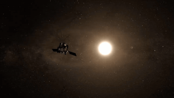 Mehr über den Artikel erfahren NASA-Asteroidensonde OSIRIS-APEX wacht auf, nachdem sie einen nahen Vorbeiflug an der Sonne überlebt hat
