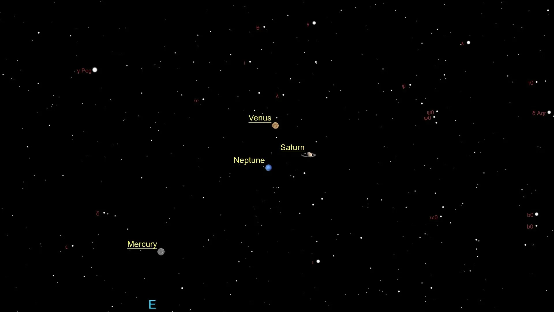 Mehr über den Artikel erfahren Himmlisches Spektakel: Venus, Saturn und Neptun bilden seltenes Planetendreieck vor Sonnenaufgang am 28. April