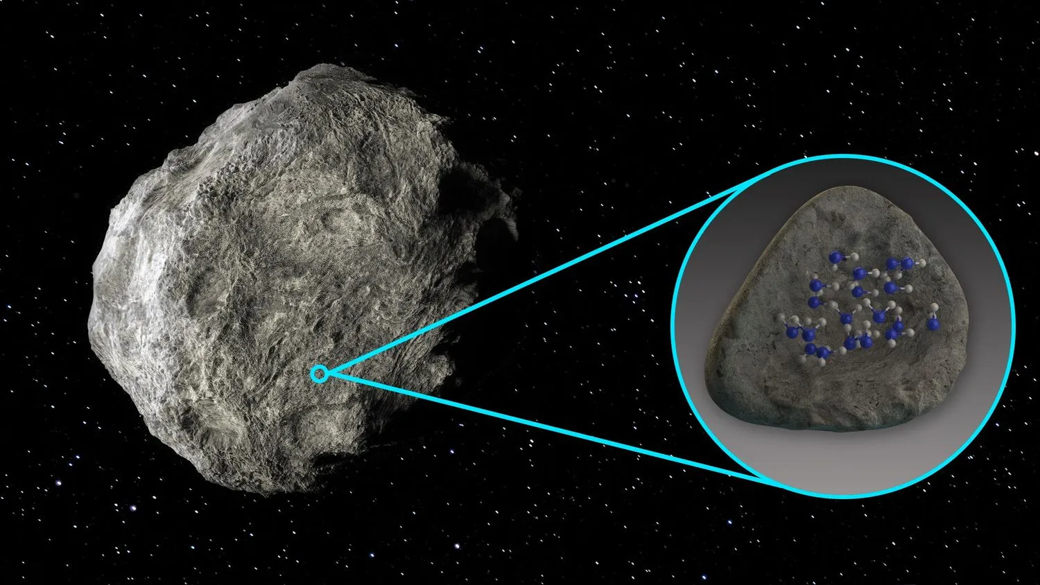 Mehr über den Artikel erfahren Zum ersten Mal Wasser auf der Oberfläche eines Asteroiden gefunden