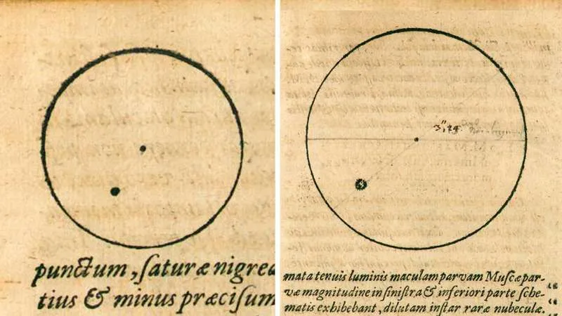 Mehr über den Artikel erfahren Diese Zeichnungen der Sonne von Kepler aus dem 17. Jahrhundert geben dem Geheimnis des Sonnenzyklus neue Nahrung