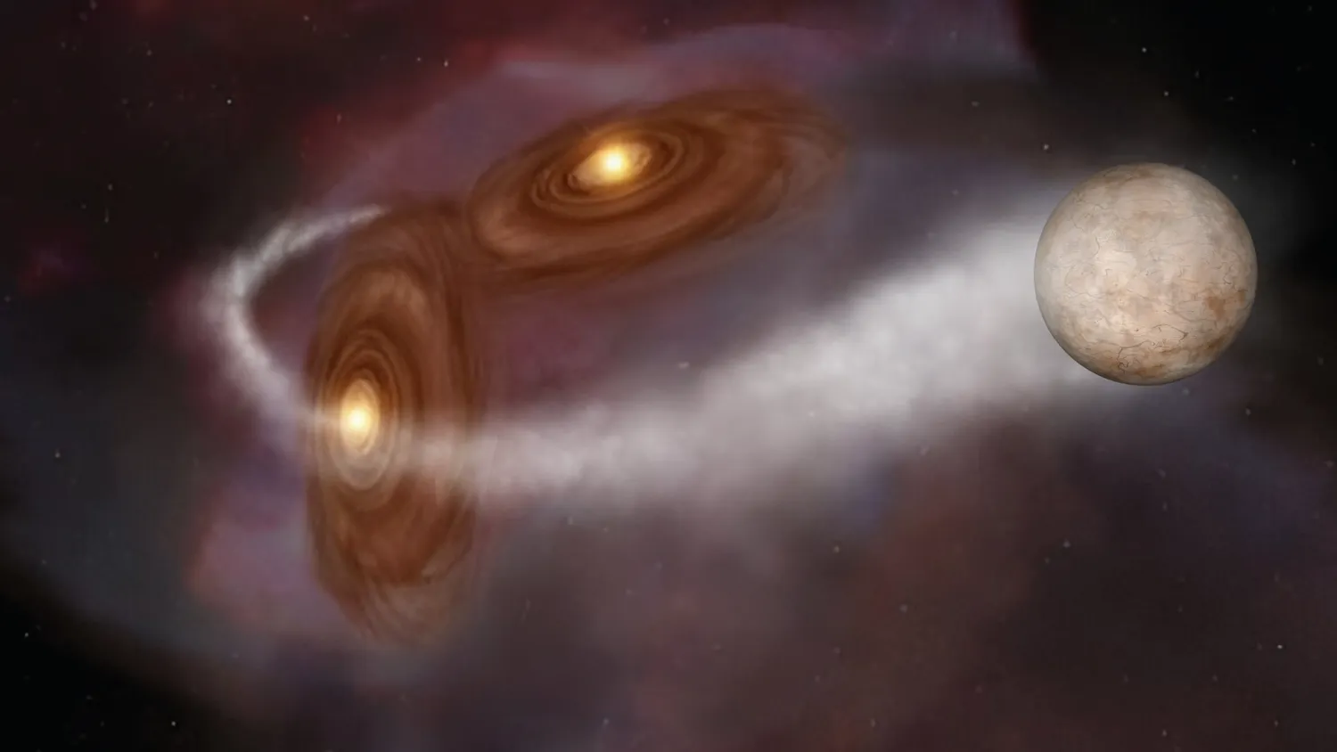 Mehr über den Artikel erfahren Schurkenplaneten könnten von „verdrehten Tatooine“-Doppelsternsystemen stammen