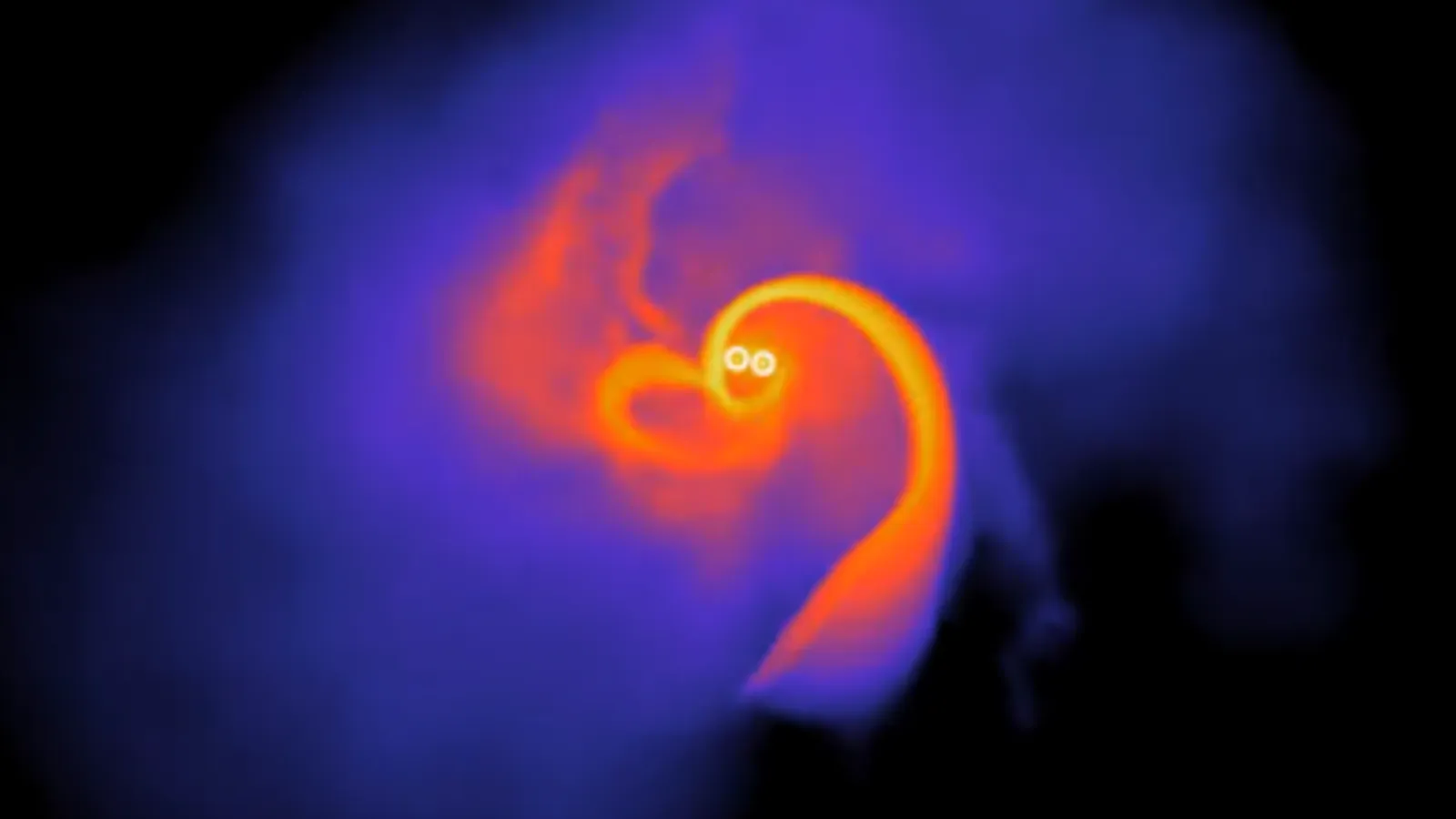 Mehr über den Artikel erfahren Schwarze Löcher vereinen sich in einer kosmischen Liebesgeschichte zum Valentinstag, die in den Sternen steht