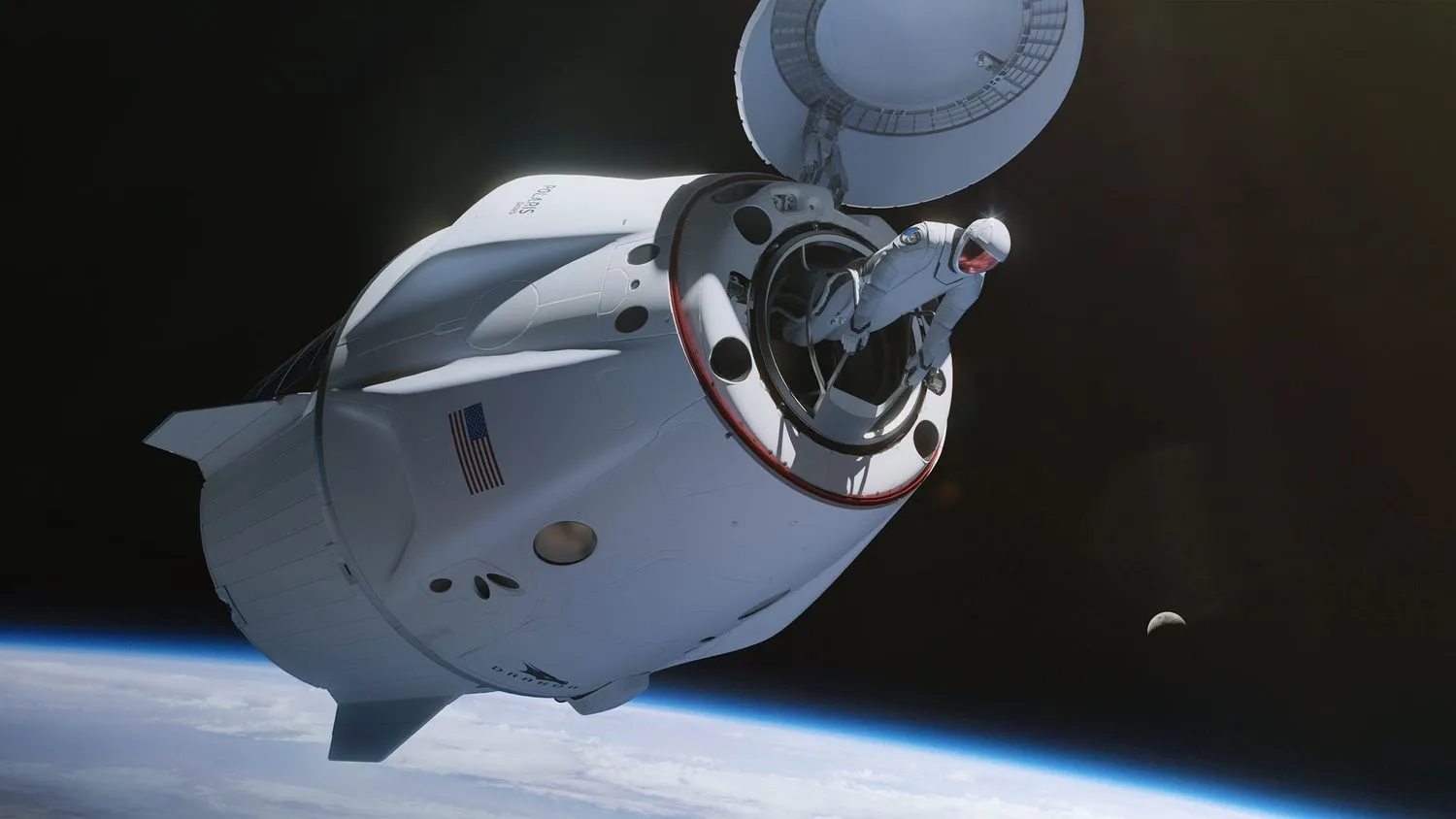 Mehr über den Artikel erfahren Private Polaris-Dawn-Orbitalmission von SpaceX auf Sommer 2024 verschoben