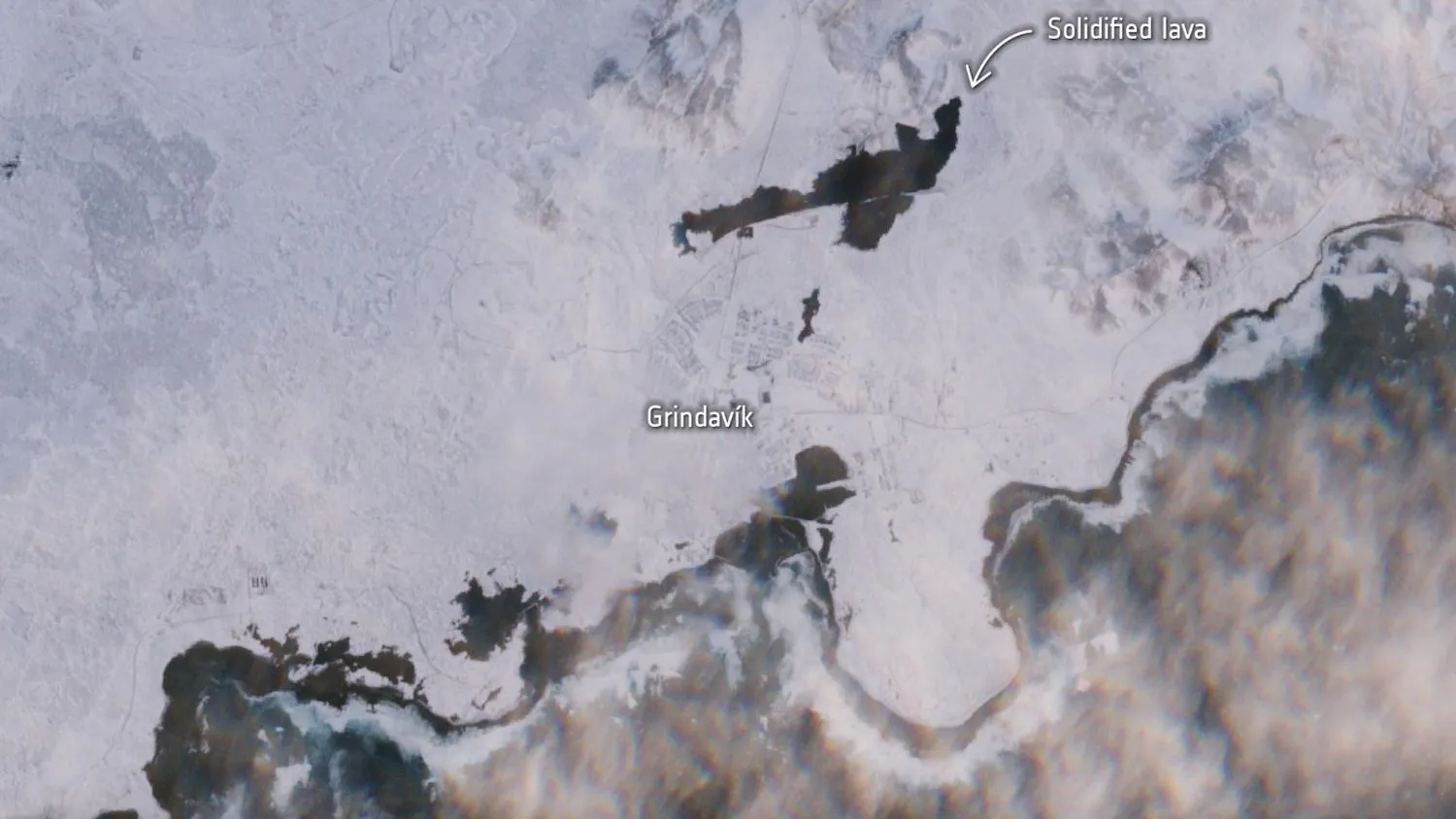 Mehr über den Artikel erfahren Lava aus isländischem Vulkan vom Weltraum aus gesichtet (Satellitenfoto)
