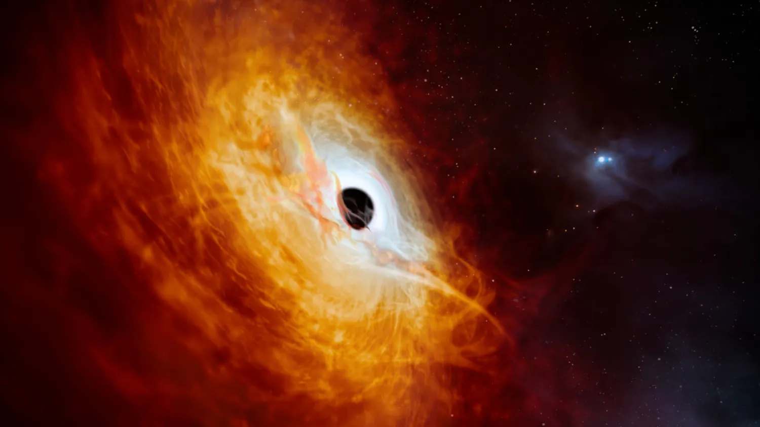 Mehr über den Artikel erfahren Der hellste jemals gesehene Quasar wird von einem schwarzen Loch angetrieben, das eine „Sonne pro Tag“ verschlingt