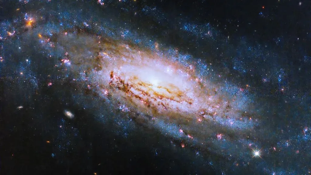 Mehr über den Artikel erfahren Sehen Sie das helle Zentrum dieser Galaxie? Es beherbergt ein gefräßiges supermassives schwarzes Loch