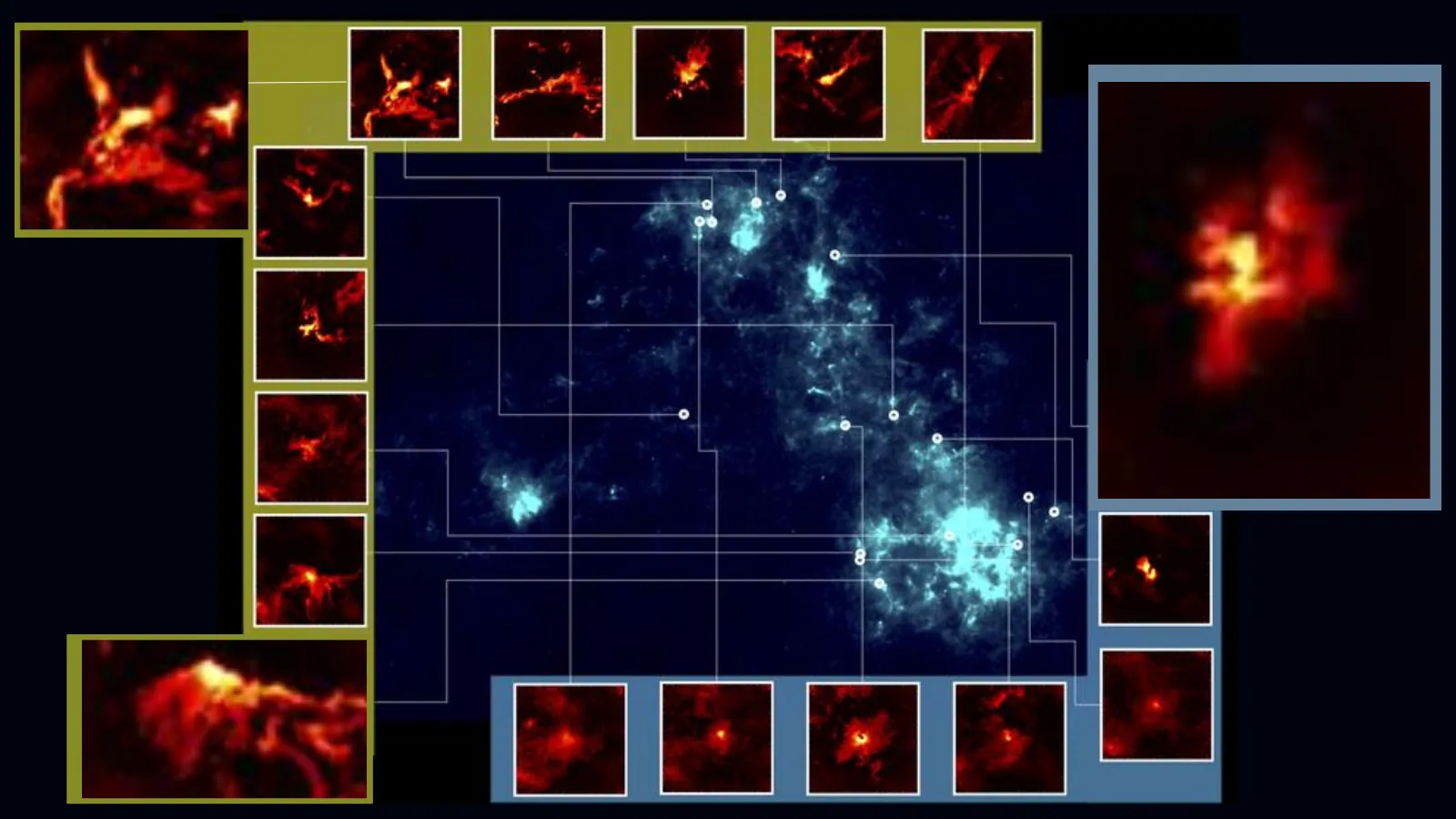 Mehr über den Artikel erfahren Einige Baby-Sterne in uralten stellaren Kinderzimmern wurden in „flauschigen“ kosmischen Decken geboren