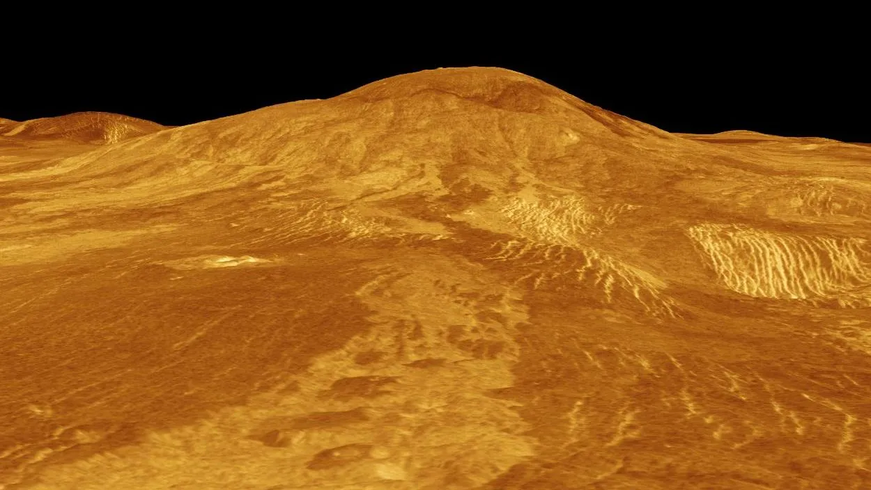 Mehr über den Artikel erfahren Vulkane auf der Venus brechen vielleicht gerade jetzt aus